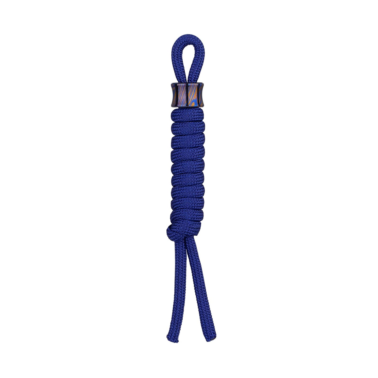 OKNIFE Titanium Alloy Damascus Bead with Lanyard, Compact and Lightweight EDC Bead for Knife, Flashlight and Other EDC Products