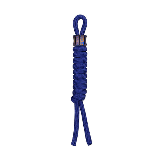 OKNIFE Titanium Alloy Damascus Bead with Lanyard, Compact and Lightweight EDC Bead for Knife, Flashlight and Other EDC Products