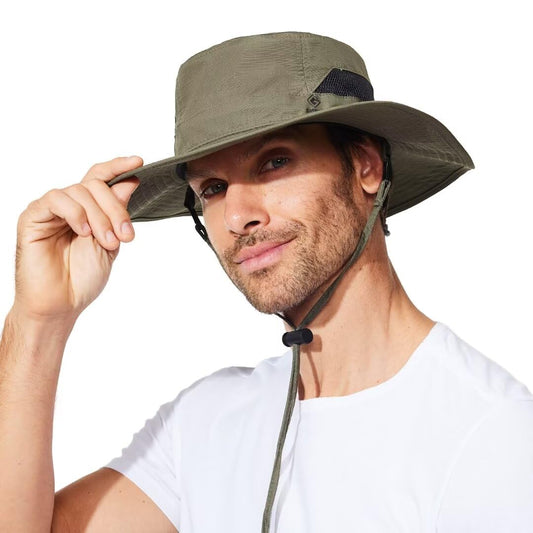 G GIEPHT Fishing Hat for Mens Women Sun Hat Wide Brim Bucket Hat SPF UV Protection XXL XXXL Large Size Big Head Tall Oversized Mesh Breathable Vented Summer Beach Hiking Safari Golf Outdoor Gardening