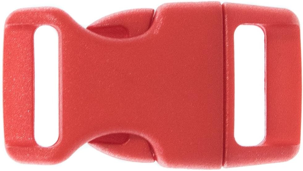 Paracord Planet 5/8 Inch Contoured Side Release Buckle (Black Cat, 10 Pack)