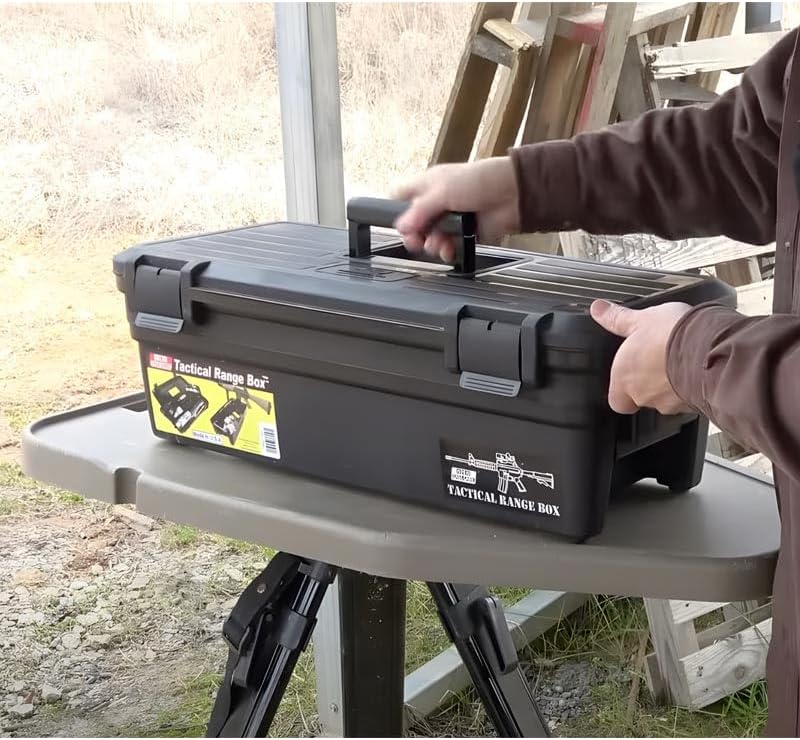 MTM TRB-40 Tactical Range Box for regular & tactical rifle, USA Made, Black