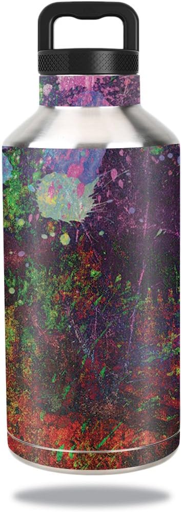 MightySkins Skin Compatible with Ozark Trail Water Bottle 64 oz wrap Cover Sticker Skins Rainbow Explosion