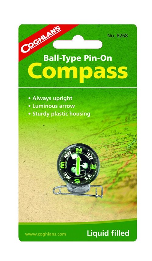 Coghlan's 1985 Carabiner Compass & Ball-Type Pin-On Compass