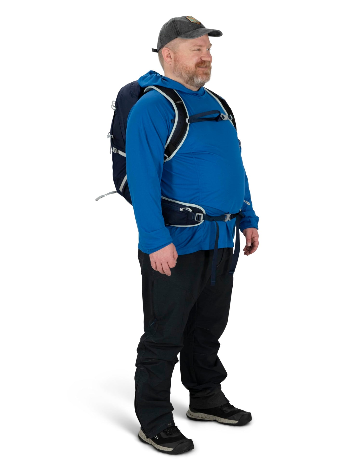 Osprey Talon 22L Men's Hiking Backpack with Hipbelt, Ceramic Blue, S/M, Extended Fit