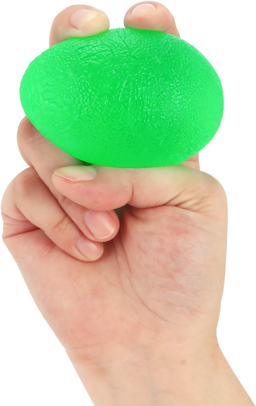 Hand Squeeze Stress Balls Set with Carry Bag 3 Resistance, Finger Wrist Arthritis Therapy Rehab Exerciser, Carpal Tunnel, Stroke Rehabilitation Equipment