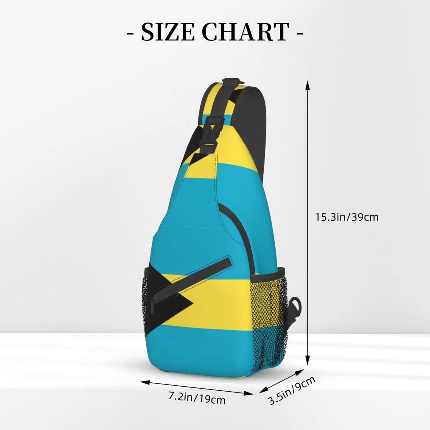 FYCFSLMY Bahamas Flag Outdoor Cross-body Shoulder Bag, Unisex Backpack For Women Men Young Hiking Travel