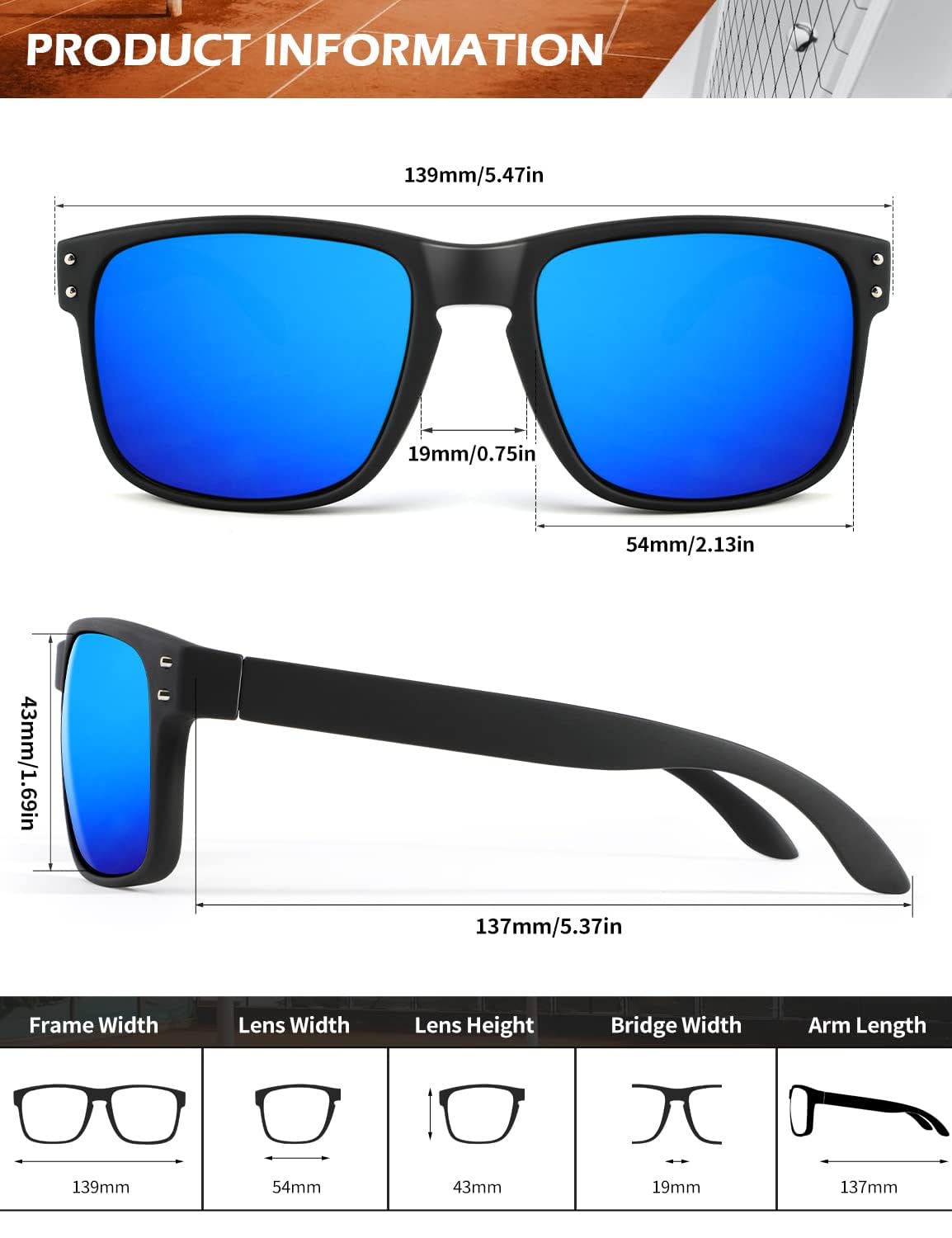 KALIYADI Polarized Sunglasses for Men and Women Vintage Style Sun Glasses for Fishing Running Driving with UV Protection