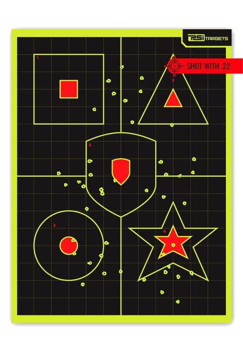 Splatter Shot - 12 x 18 inch - High Visible Impact, Shooting Practice Target, Accuracy for BB Guns, Rifles, or Pistols Range. Shot Reactive Upon Impact Indoor and Outdoor (25 Pack)