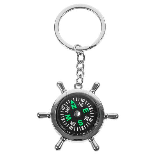 GANAZONO Compass Keychain, Mini Compass Keyring Survival Sports Pocket Compass for Outdoor Navigation Tools Handheld Compass