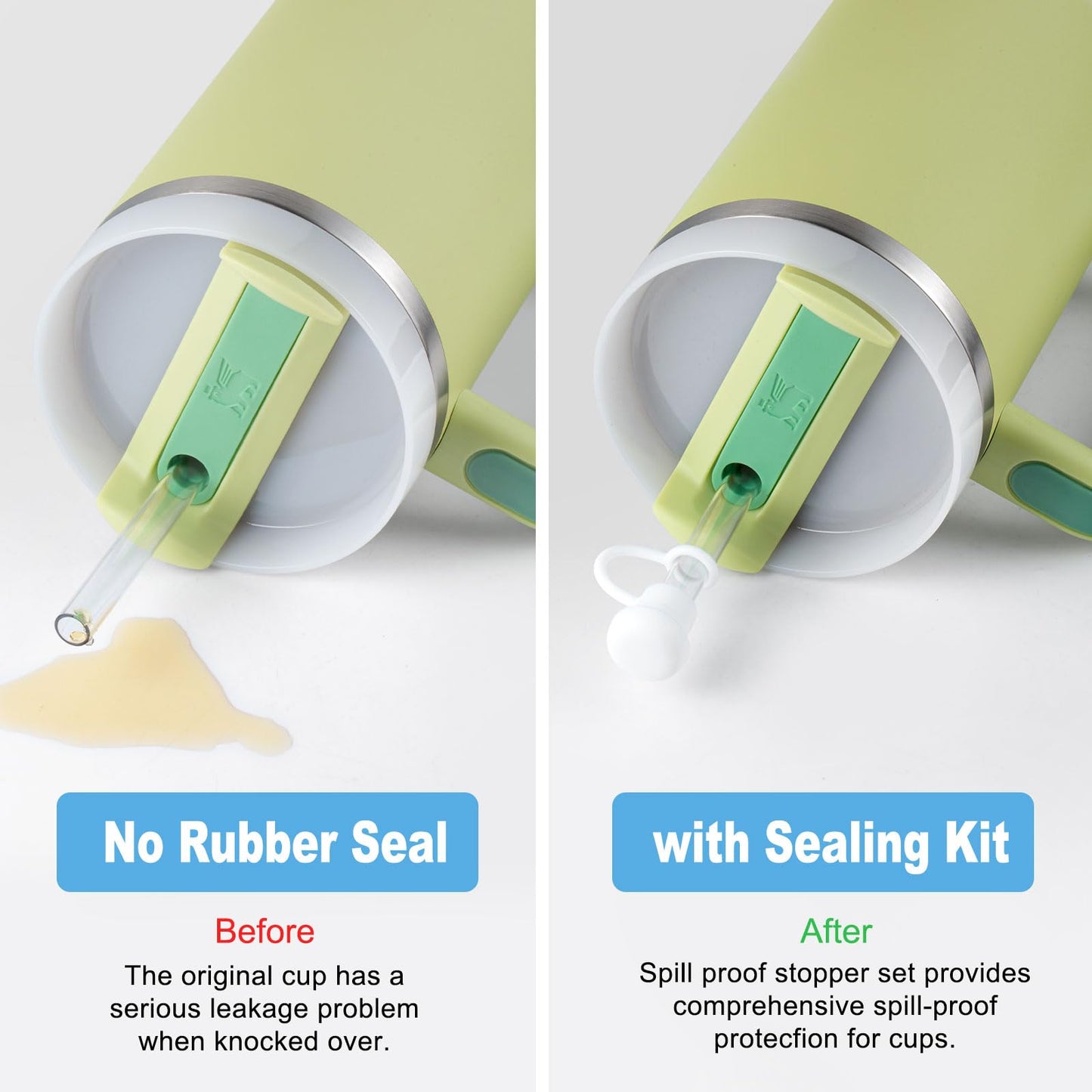 6-Pack Straw Covers for Stanley Cup, Silicone Straws Topper-s for 40 30 20 oz Stanley Cups Accessories, Straw Cover Caps for Yeti Tumbler, Cute Leakproof Anti-Dust Reusable, Pink White Clear