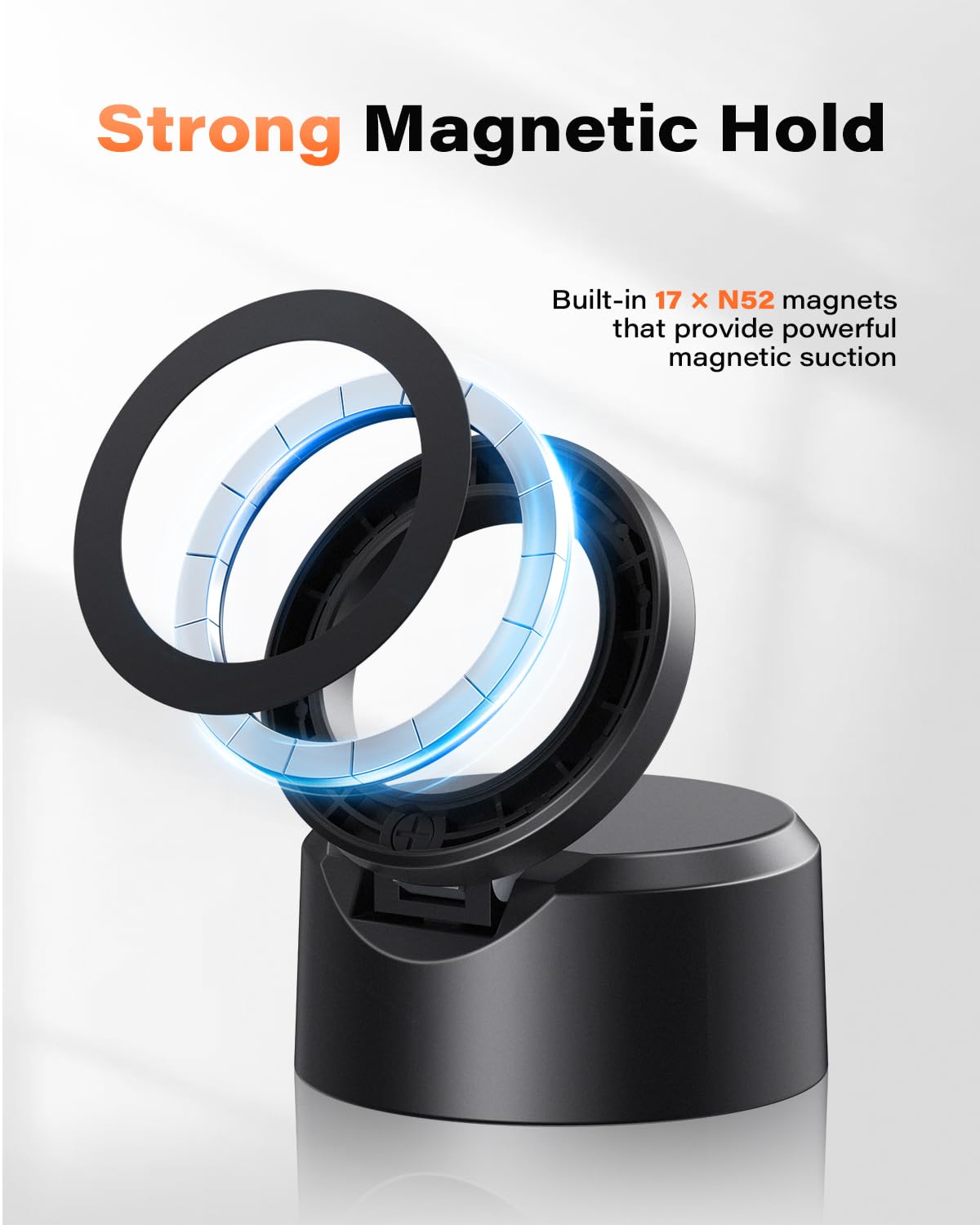 A2C Lid for Hydro Flask Wide Mouth Water Bottles with MagSafe Phone Mount Handle Top, Replacement Lids Compatible with HydroFlask Wide Mouth 12 16 20 32 40 64 OZ, Multi-Purpose Hydroflask Accessories