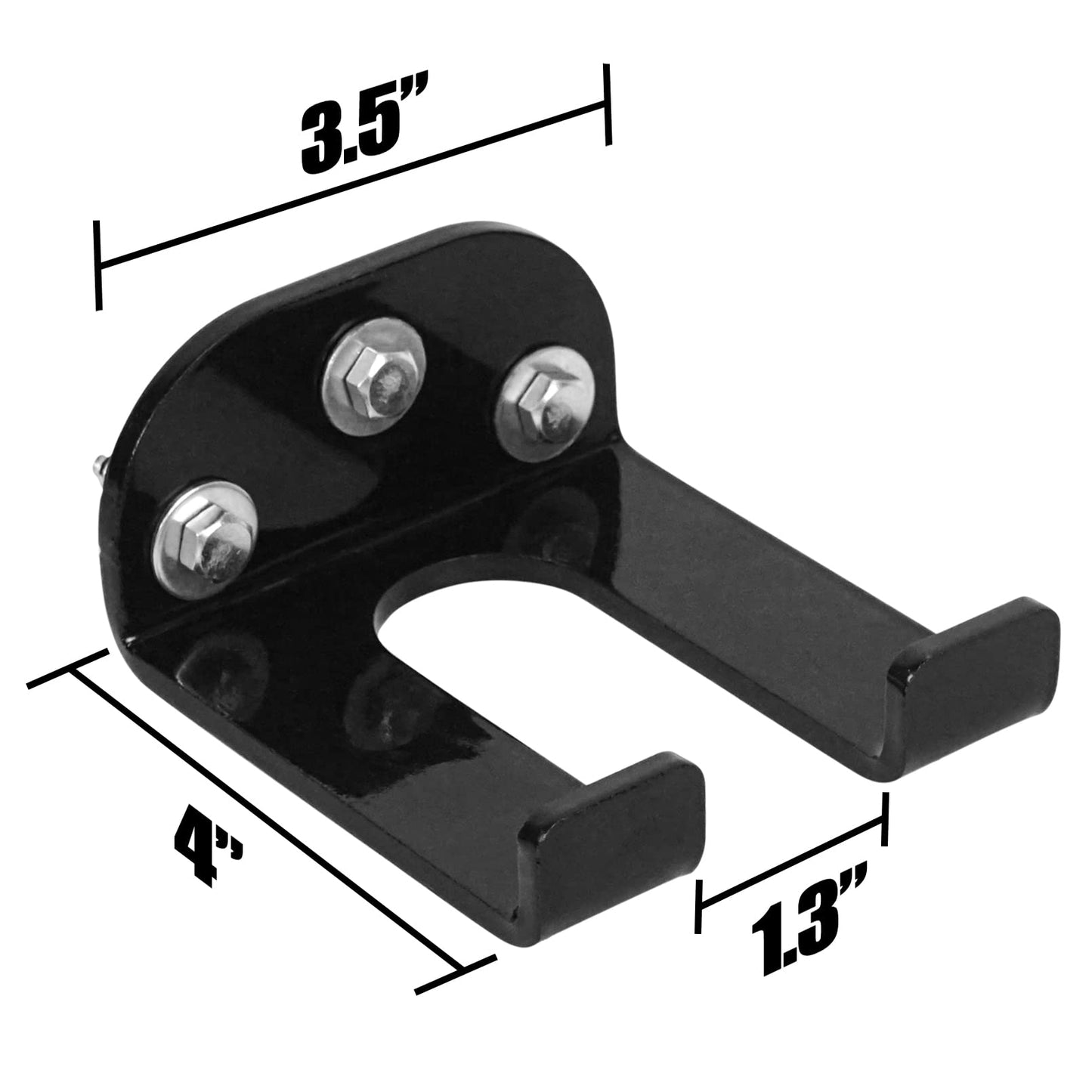 Luwint Set of 2 Single Olympic Barbell Hanger, Vertical Gym Bar Storage Holder Wall Rack