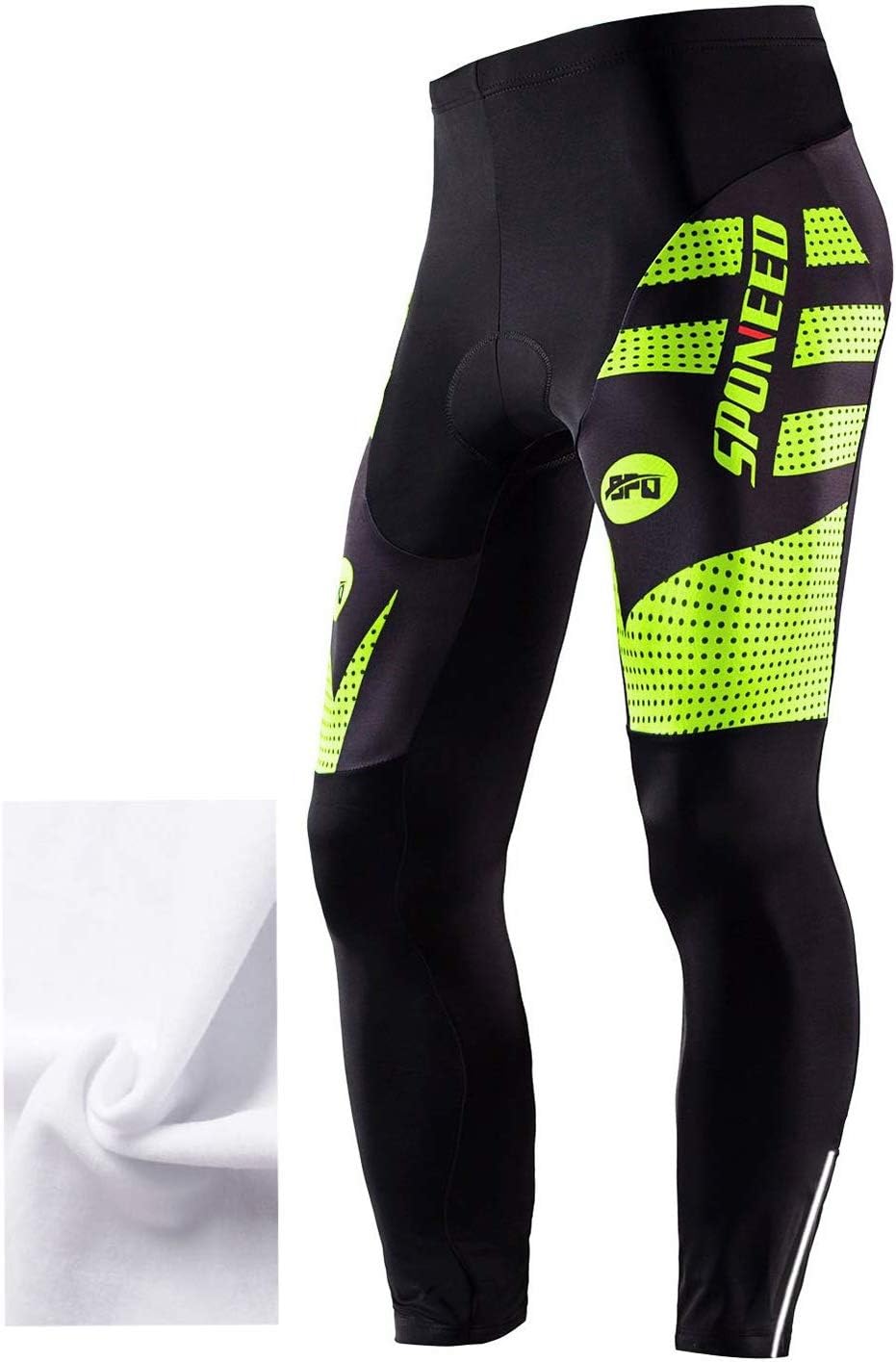 sponeed Men's Bicycle Pants 4D Padded Road Cycling Tights Leggings Outdoor Cyclist Riding Bike Wear