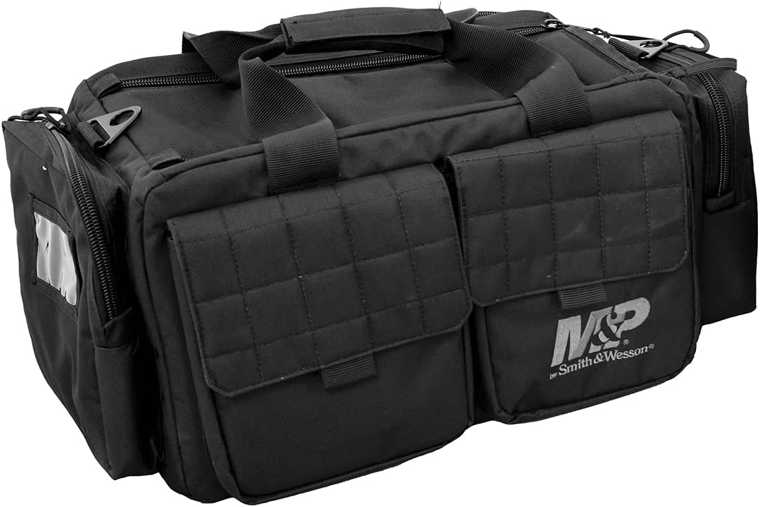 SMITH & WESSON S&W and M&P Tactical Range Bags with Weather Resistant Material for Shooting, Range, Storage and Transport