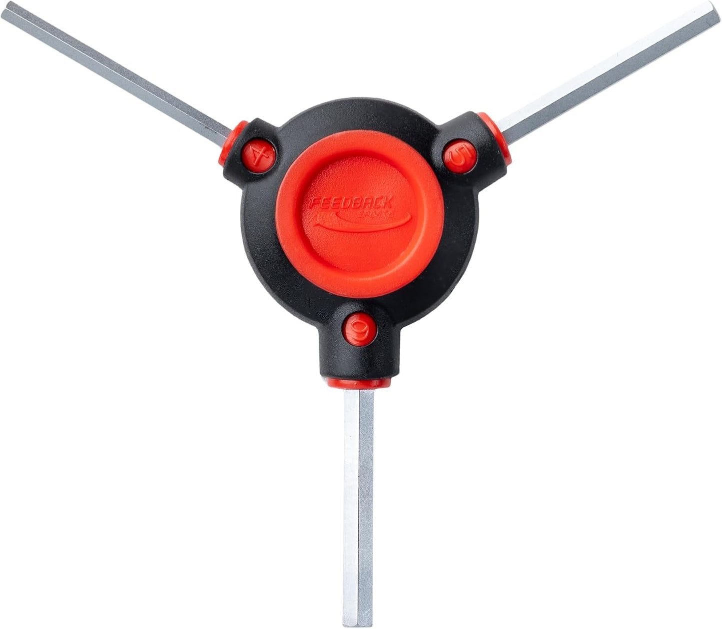 Feedback Sports | Fixed 3-Way Bicycle Torx Wrench Set | T25/T28/T30 | W/Dual Density Overmolded Rubber Grip