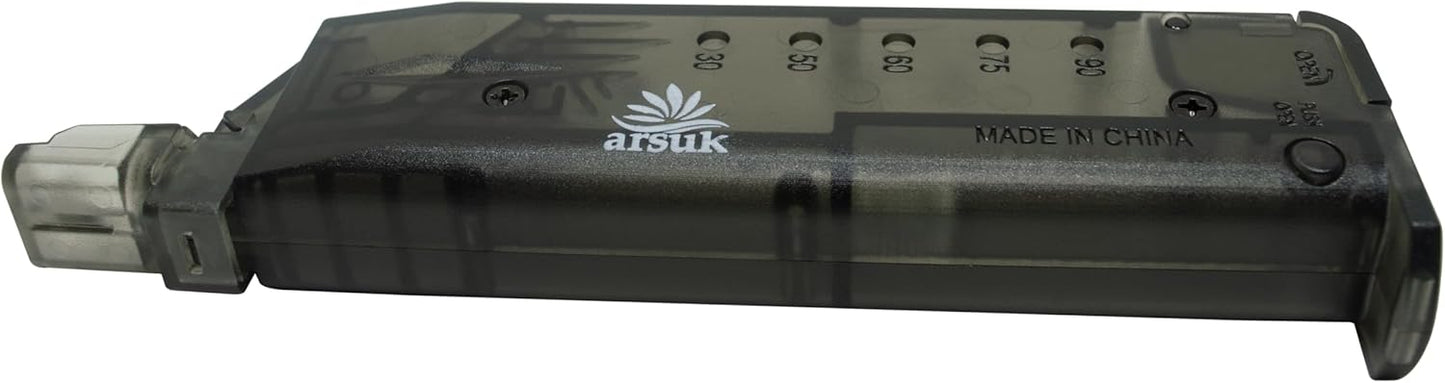 ARSUK Airsoft Fast BB Loader with Adapter – Quick BB Reloading Tool for 90 6mm BB Pellets, Paintball & Airsoft Magazines Speed Loader – Fast & Easy Airsoft Tactical Accessory