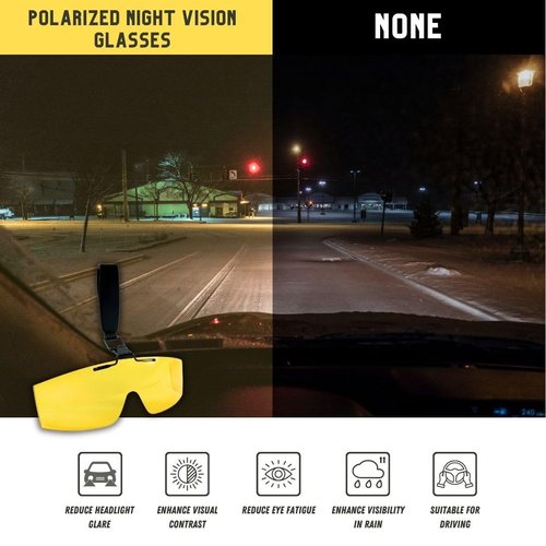 XII WY Polarized Hat Visors Clips Cap Clip on Sunglasses Rimless Anti-Glare UV Protection