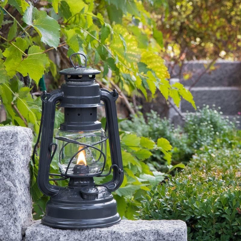 Outdoor Kerosene Fuel Lantern, German Made Weather Resistant Baby Special 276 Galvanized Hurricane Lamp for Camping or Patio, 10 Inches, Bronze