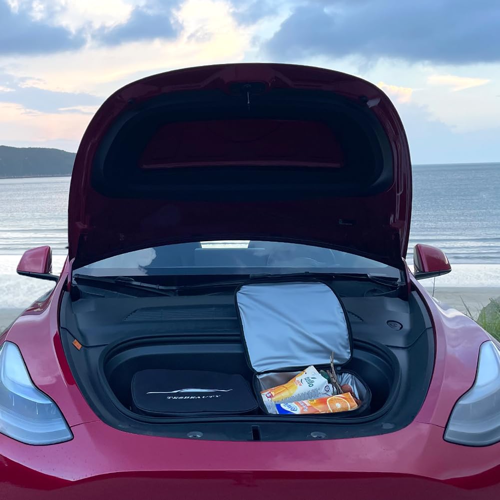 Camping Cooler Tesbeauty Insulated Bags Water Tight Versatile Use Grocery Bags for Tesla Model Y Model X Frunk Organizer Two Bags Shoulder Straps Provided