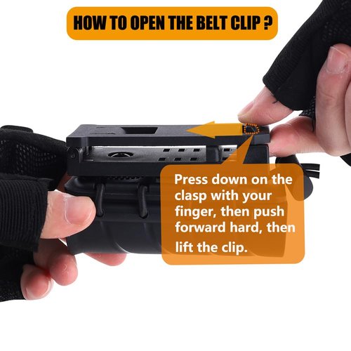 KRYDEX Baton Holder for Duty Belt ASP Sentry Baton Pouch 6.3" - 7.75" - 9.0" - 9.5" Retracted Agent Baton Carry Case