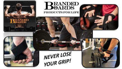Branded Boards Liquid Chalk & Weightlifting Straps for Rock Climbing, Powerlifting, Cross Training, Mess Free Gym Approved, Dries Fast (CAMO Straps)