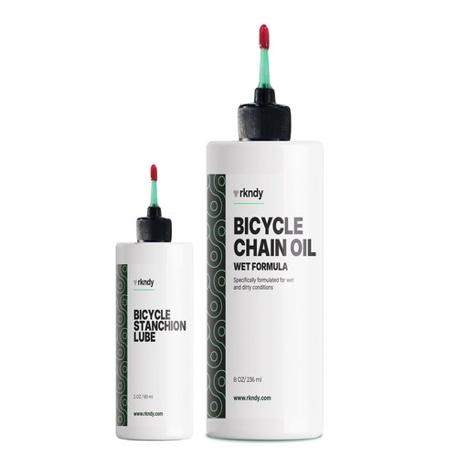 RKNDY Suspension & Chain Care Bundle – Premium Fork Lube and All-Weather Chain Oil for Peak Bike Performance