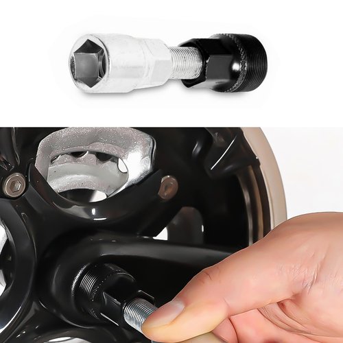 Bicycle Crank Extractor And Bike Bottom Bracket Removal Tool Set with 16mm Spanner, Professional Bicycle Repair Tool For Mountain Road Bike Repair