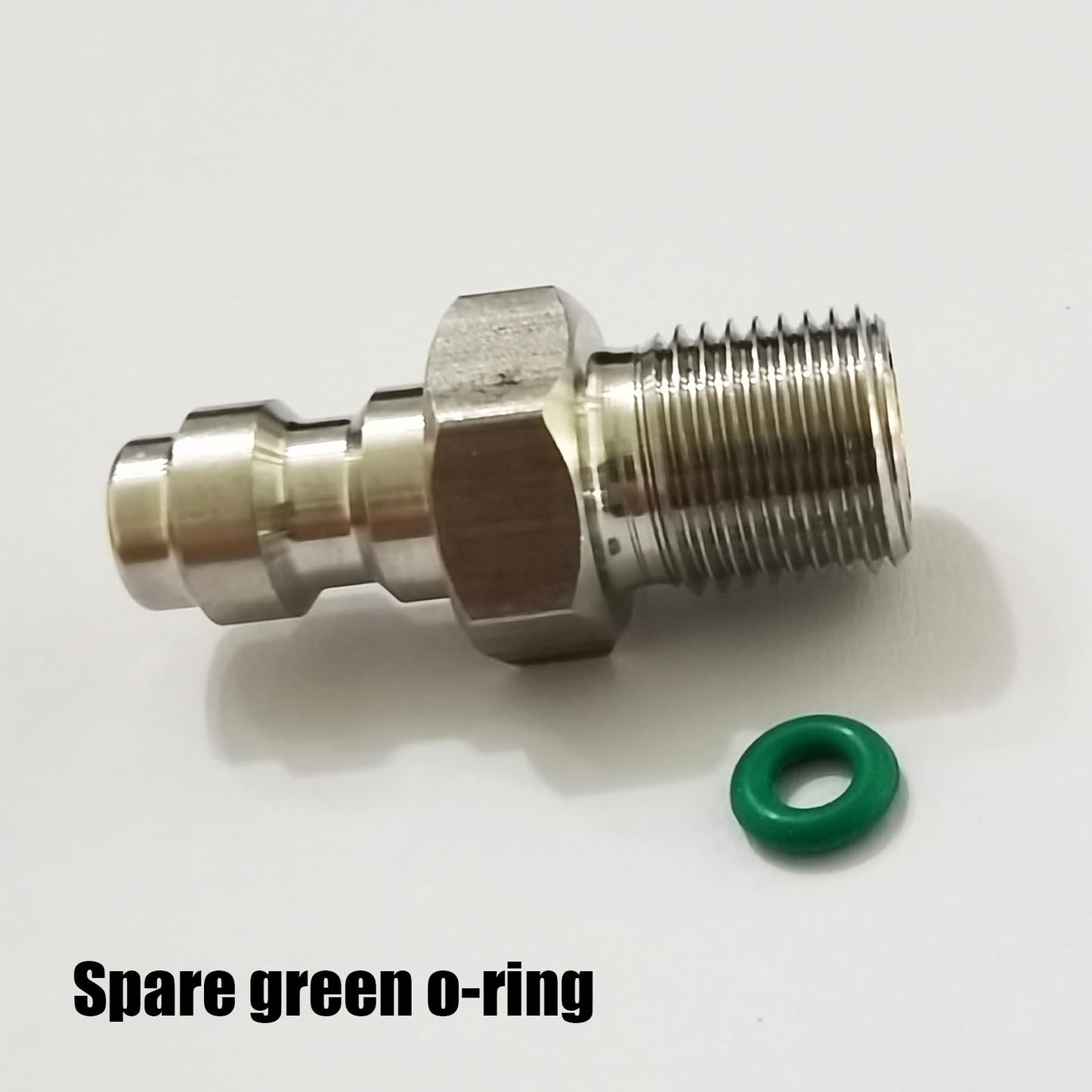 8mm Fill Nipple Male Quick Disconnect Valve with One Way Foster Stainless Steel for Paintball Airsoft PCP Diving Mountaineering (M10*1 Thread)