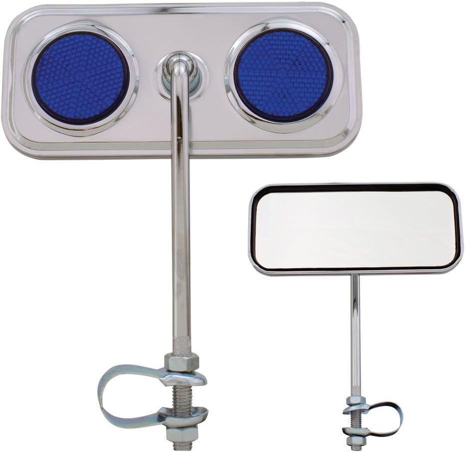 Fenix Rectangle Mirror Chrome, Various Reflector Colors