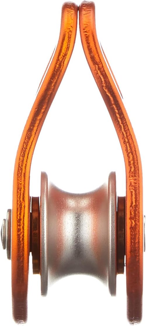 Climbing Technology Orbiter M Pulley - Durable Orange Climbing Gear for Ropes