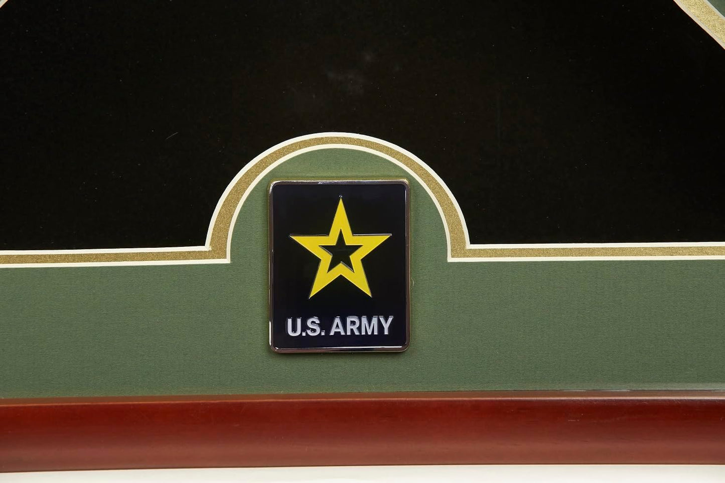 US Flag Display Case with Air Force Medallion Crafted from Premium Quality Materials - Made in USA
