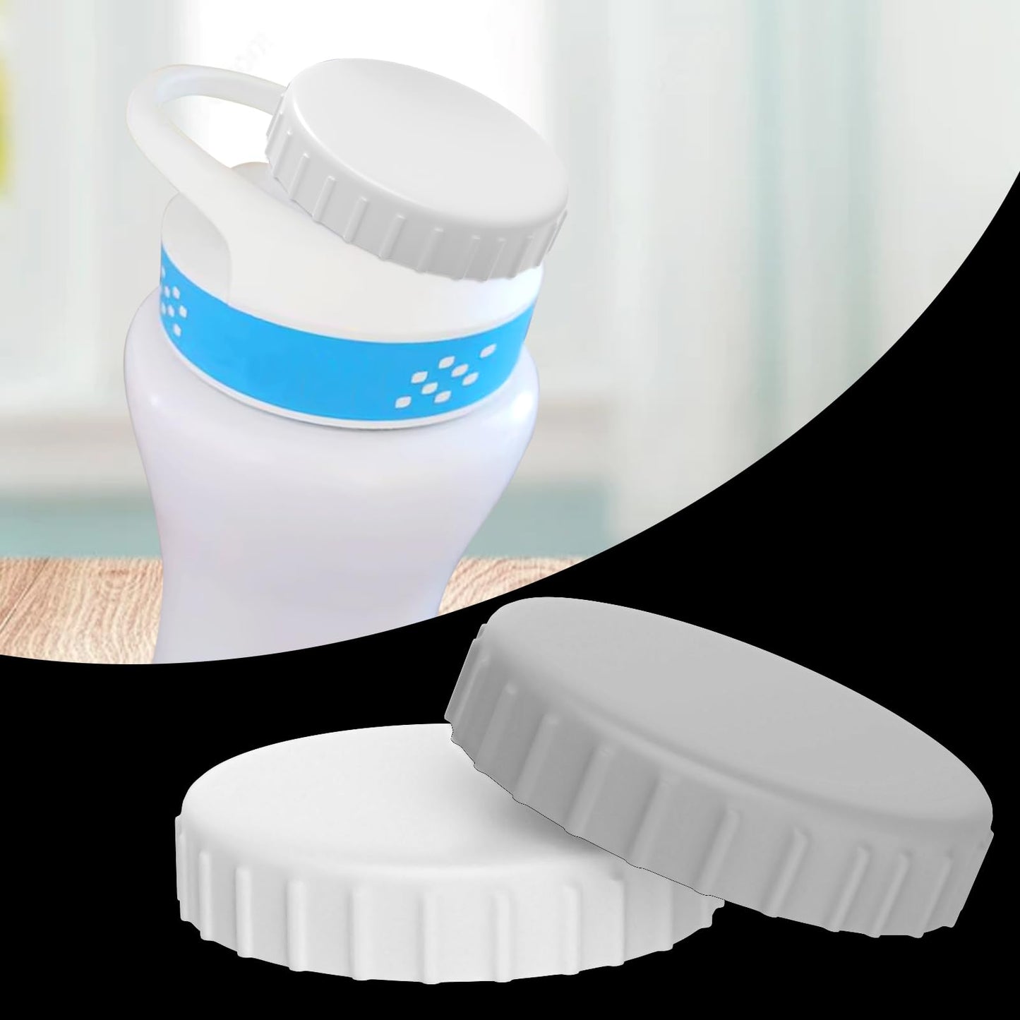 GFYYBKJ 2 Pack Keeper Caps for Cirkul Water Bottle, Compatible with Cirkul Flavors Cartridges, Accessories for Cirkul, Essential for Circle Water Bottle, Replacement Lid Cap for Cirkul Water Bottle