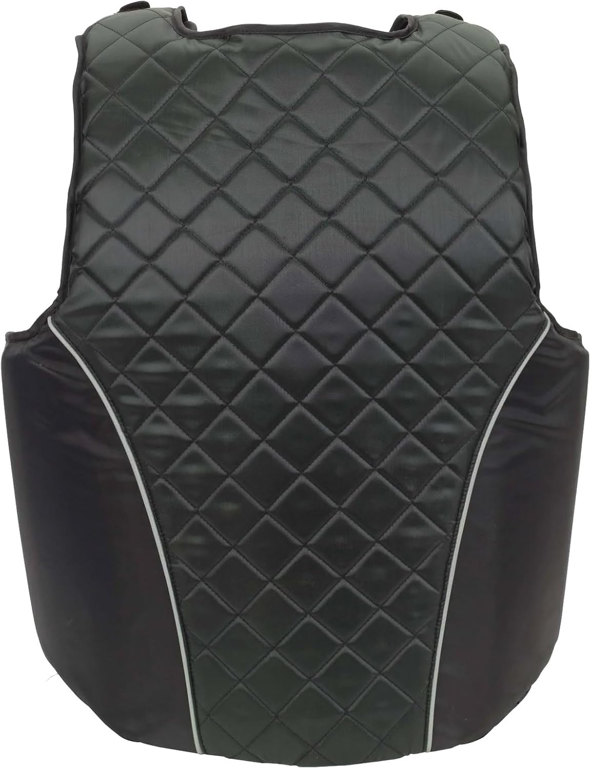 Artist Unknown Ovation Adults' ComfortFlex Body Protector | Durable Comfortable Adjustable Safety Reflective Piping Equestrian Riding Vest, Black, Medium