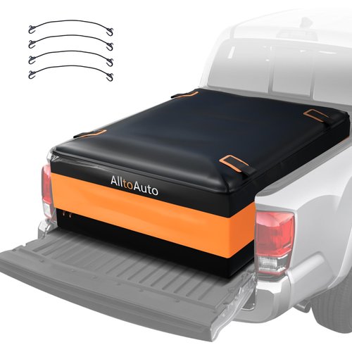 Truck Bed Cargo Bag Plus, 35 Cubic Feet (58''x48''x22''), Foldable, 100% Waterproof Heavy Duty PVC, Fits Any Truck with 4 Stretch Cord, Simple and Convenient for Installation
