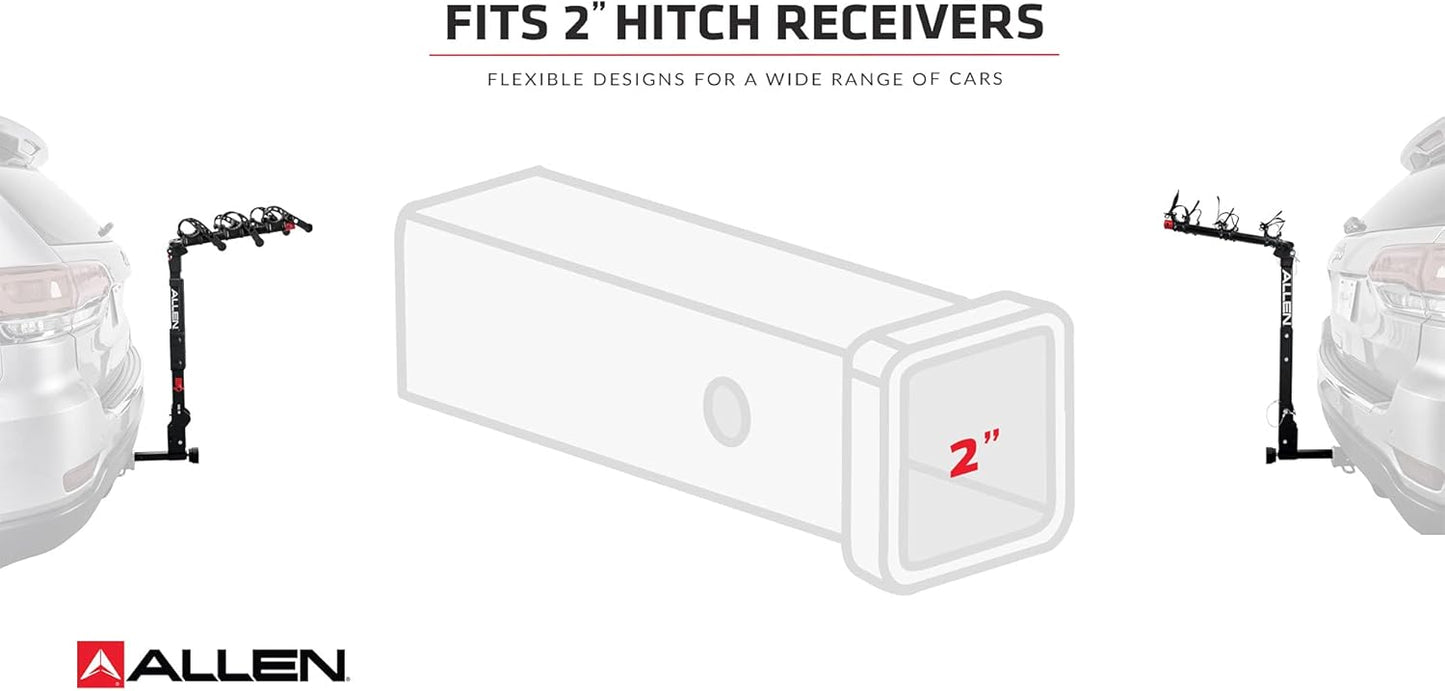 Allen Sports Deluxe Locking Quick Release 5-Bike Carrier for 2 in. Hitch, Model 552QR , Black