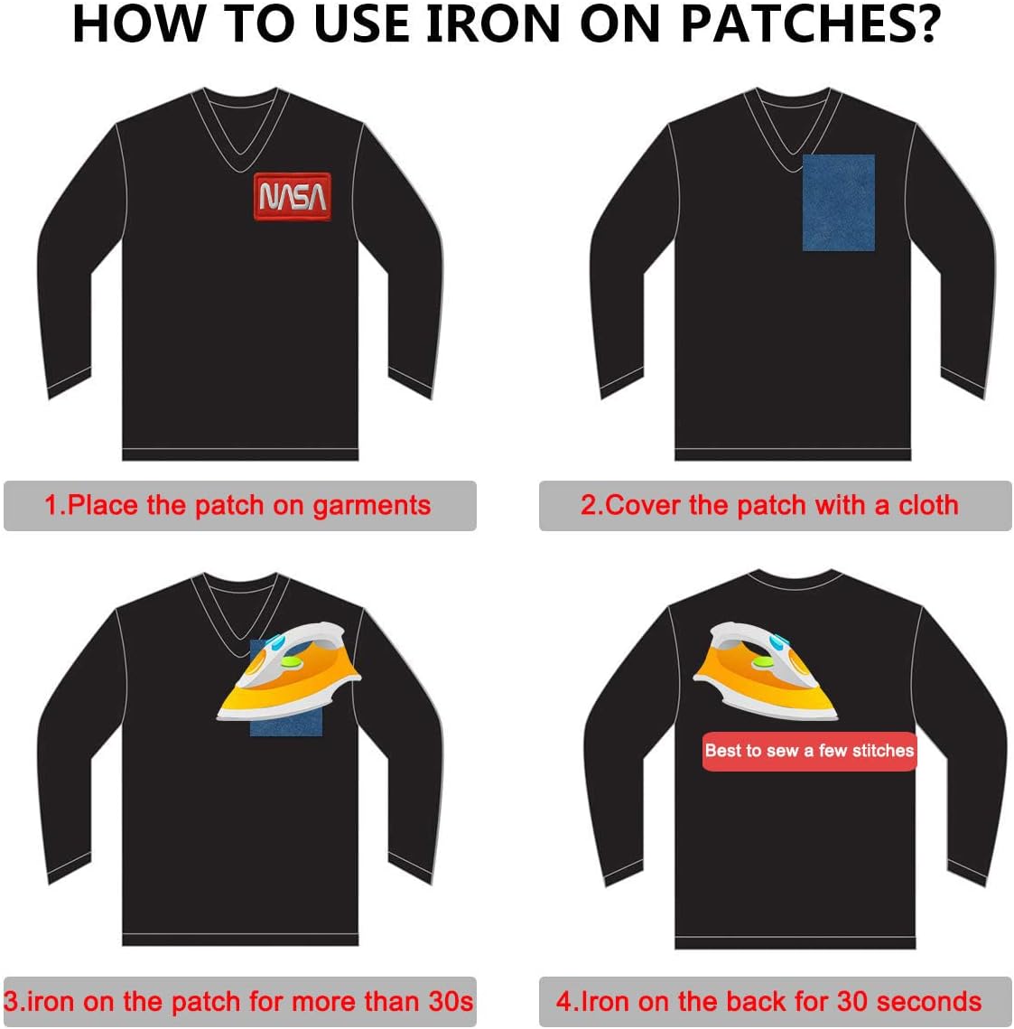 Antrix 6 PCS Tactical Joshua 1:9 Bible Verse 210 Have I NOT COMMANDED You Patch Hook and Loop Fastener Joshua 1:9 Be Strong and Courageous Emblem Badge Patch -4"*2.25"