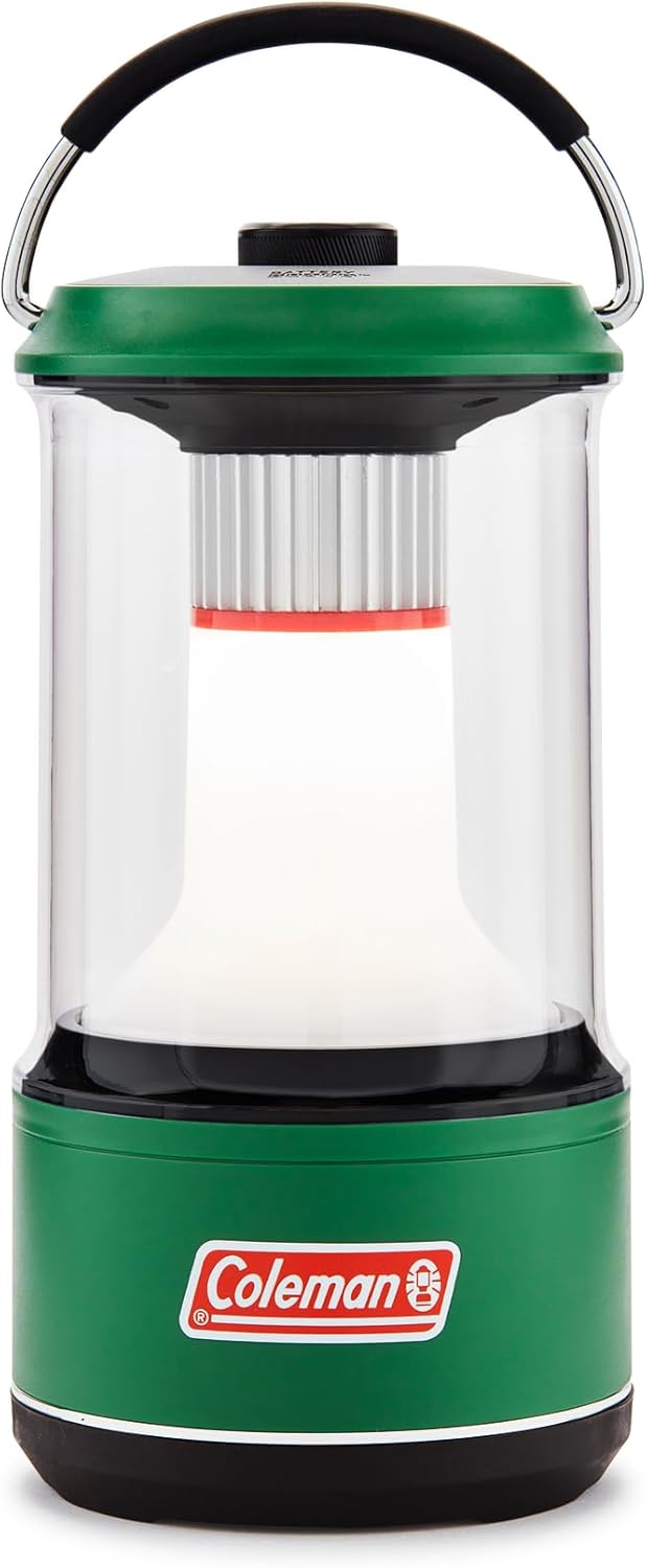 Coleman Rugged Rechargeable 400 Lumens LED Lantern, Impact & Water-Resistant Lantern with USB Charging Port, Lifetime LEDs Never Need Replacing