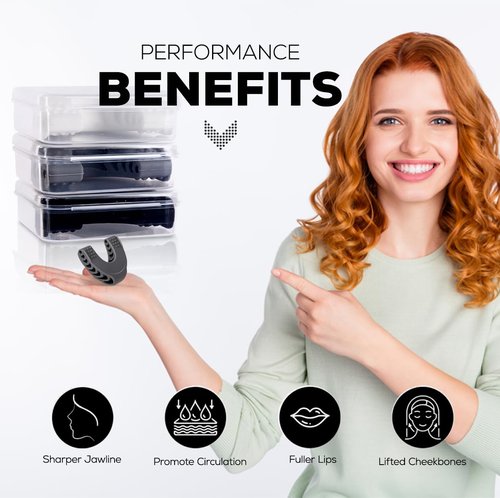 Elegancy Premium Jawline Exerciser | 3 Strengths Non-Toxic Silicone Trainer | Double Chin Exerciser & Mewing Device for Men & Women