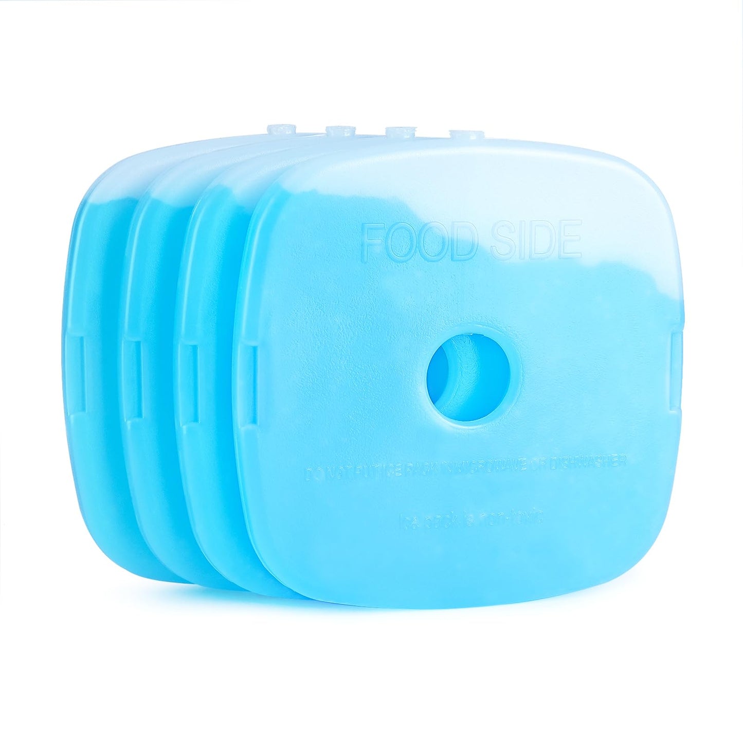 JMEXSUSS Ice Packs for Lunch Boxes & Coolers - 4 Packs Quick Freeze, Space-Saving, Reusable Ice Packs for Camping, Beach, Fishing, Picnic