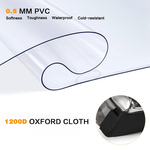 PAMANO Clear Backpack Heavy Duty Transparent See Through Bag for College Work Travel Security,Black