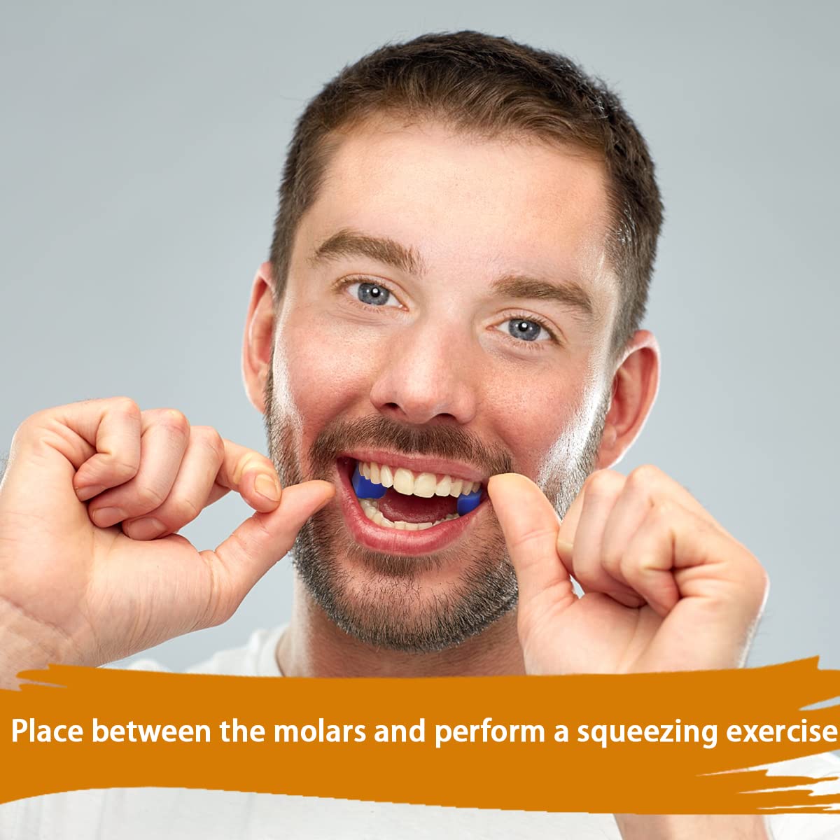 Jawline Shaper, Jaw Trainer for Men and Women, Jawline Exerciser, Facial Fitness Tool, Jaw Muscle Strengthener, 5 Resistance Levels, Set of 10