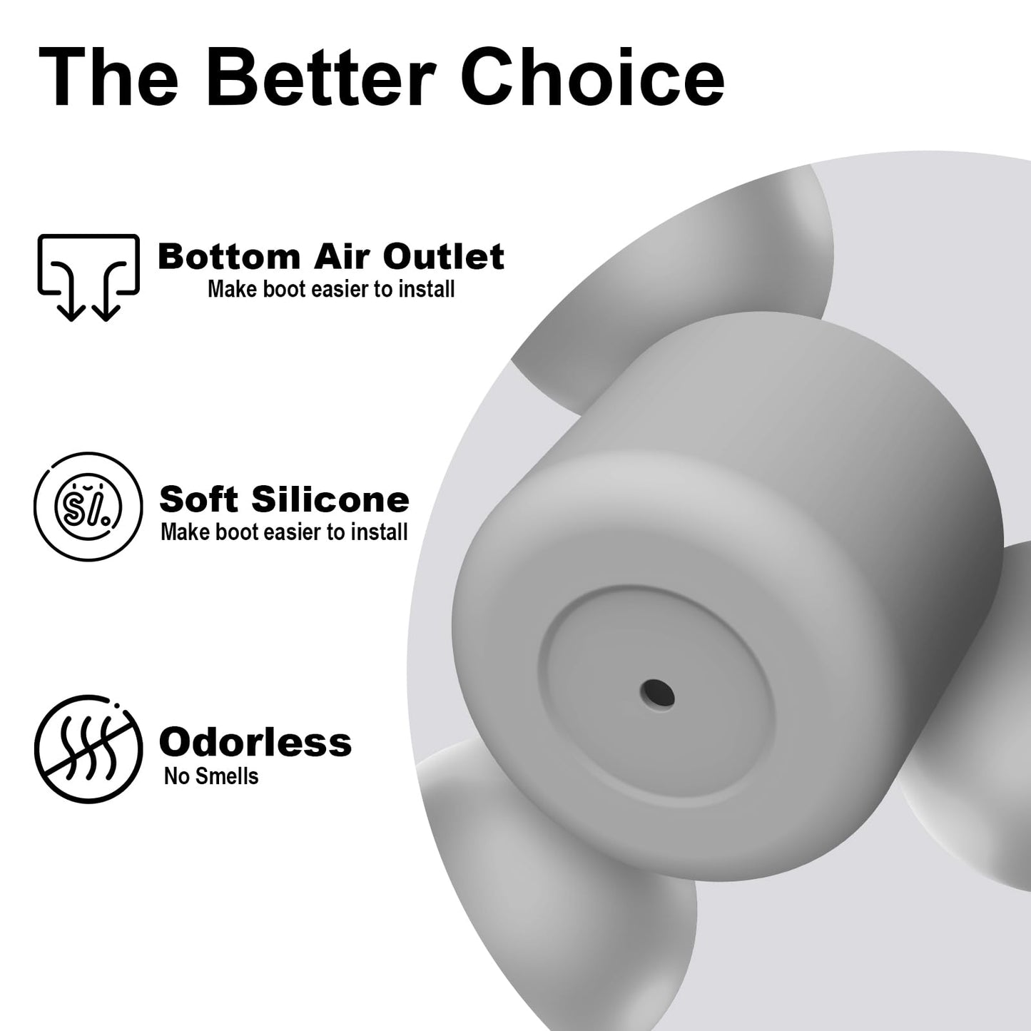 Alwenid 2PCS Silicone Water Bottle Boot for Owala 24 Oz, Anti-Slip Protective Sleeve Bottom Bumper Protector for FreeSip, Twist, and Flip Stainless Steel Water Bottles (Milky Gray)