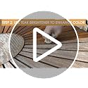 Teak Furniture Care Kit with Cleaner Brightener & Oil for Outdoor Wood