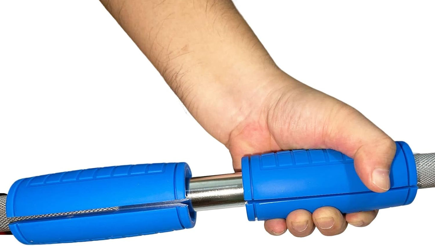 qibylift Pull Up Bar Thick Bar Adapter, Weight Grips Bar Fit for Standard Barbell - Dumbell Handles, Silicone Rubber Barbell Grips for Weight Lifting Cable Attachments & Fitness Training