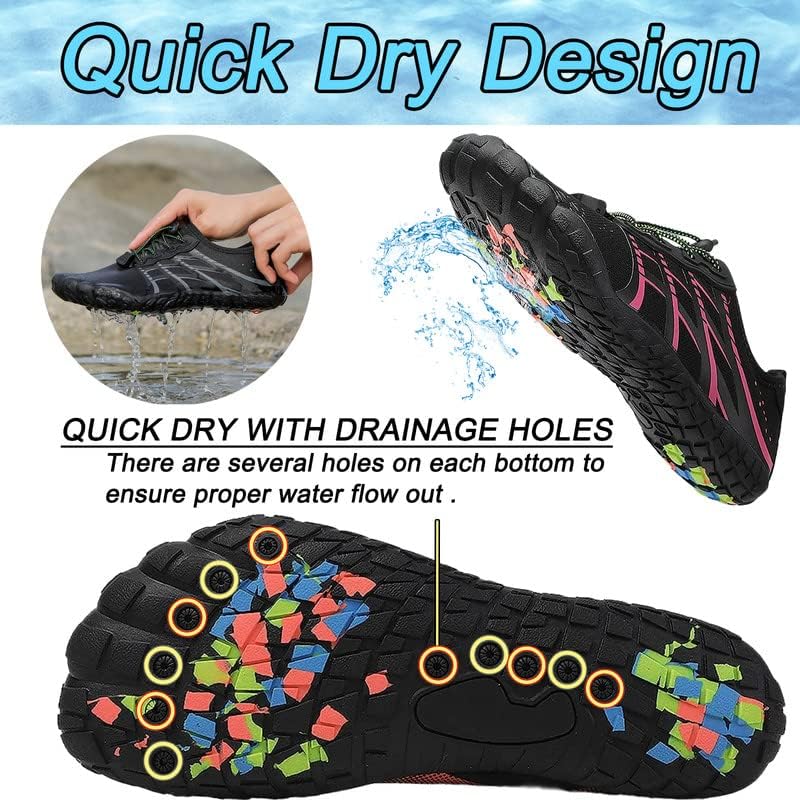 Water Shoes for Men Women Quick Dry Aqua Swim Barefoot Shoes for Outdoor Water Activities