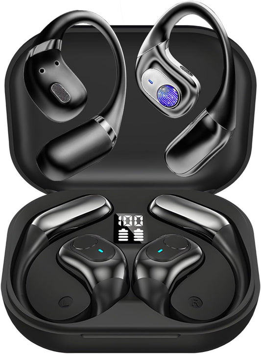 AI Language Translator Earbuds, 144 Languages Translation Earbuds Real Time, OWS Translating Earbuds Headphones Translation Device for iPhone and Android Travel Business Learning