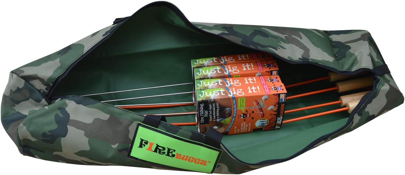 Fishing Pole Campfire Roasters Bundle Packs Campfire Roasting Sticks Outdoor Firepit Tools