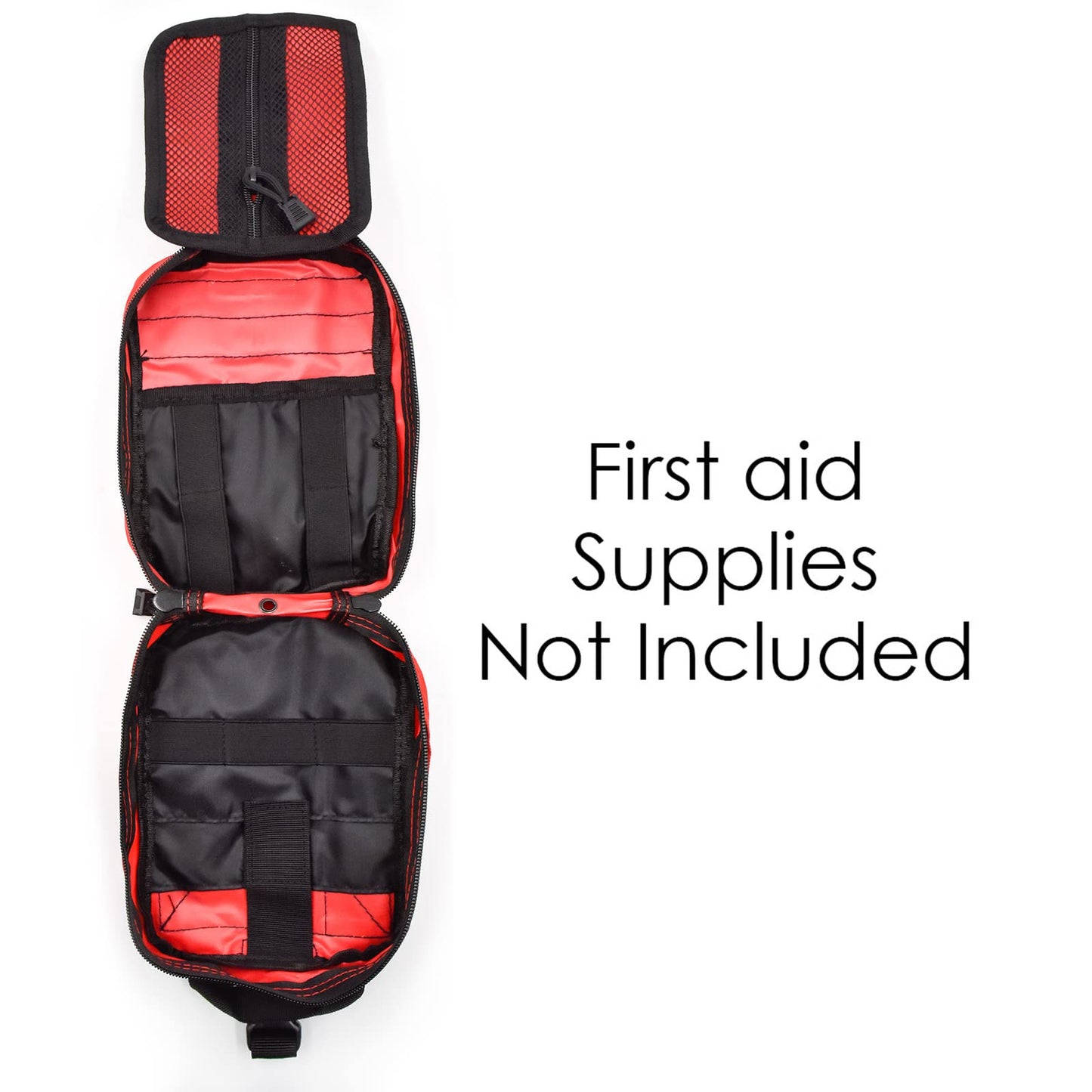 Gogoku 2-Pack First Aid Pouch 1000D Nylon Tactical Molle Medical Pouch Utility Pouch for Outdoor Activities Medical Supplies Bag Only Red