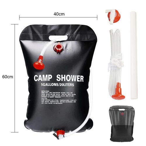 Petgin Pop Up Tent Upgrade Privacy Camping Shower Tent Portable Outdoor Sun Shelter for Outdoor Bathing Toilet Camping Biking Hiking Beach-Blue,with 5.3 Gallon Shower Bag