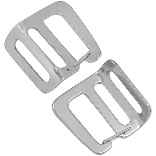 LUORNG 4PCS Adjustable Webbing G Strap Hook with Spring Stainless Steel Push Door Silver 25mm/1in Bags Luggage Hardware Accessories Rustproof Tensile Climbing Buckle Backpack Handbag Buckle
